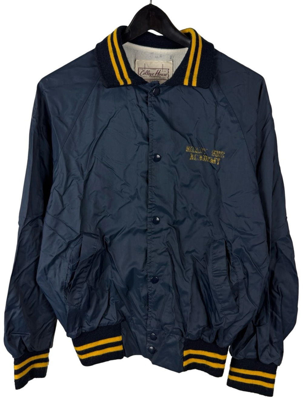 Vintage 1970s College House Shady Side Academy Windbreaker Jacket Size M